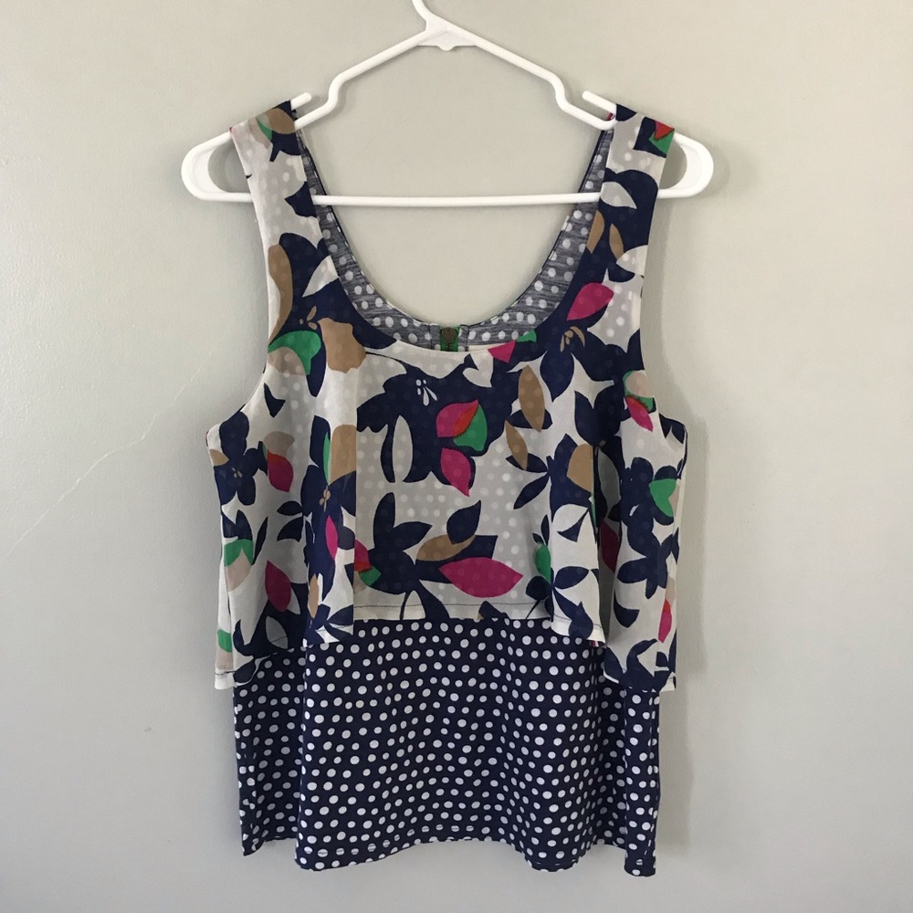 🎄 Anthropologie Meadow Rue Patterned Tank